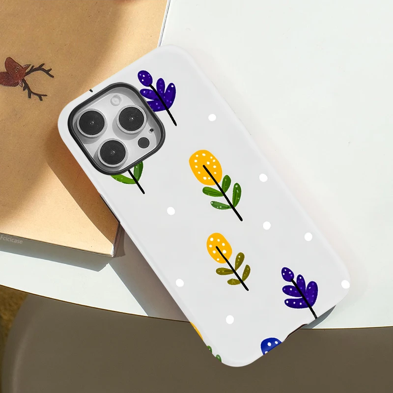 2-in-1 Flower Silicone Bumper Case iPhone 15 Pro Max - View 3