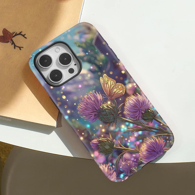 Flower Butterfly PC Case iPhone 16 Plus - View 4