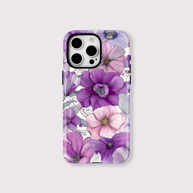 Beautiful Flower Acrylic Case iPhone 16 - View 1