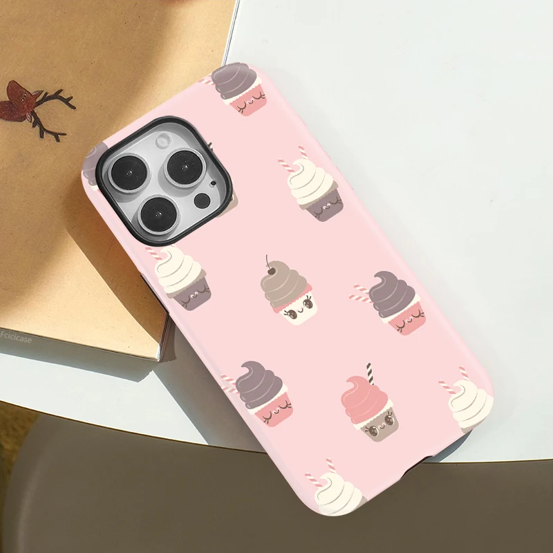 Cute Ice Cream Anti-fall Case iPhone 15 Plus - View 3