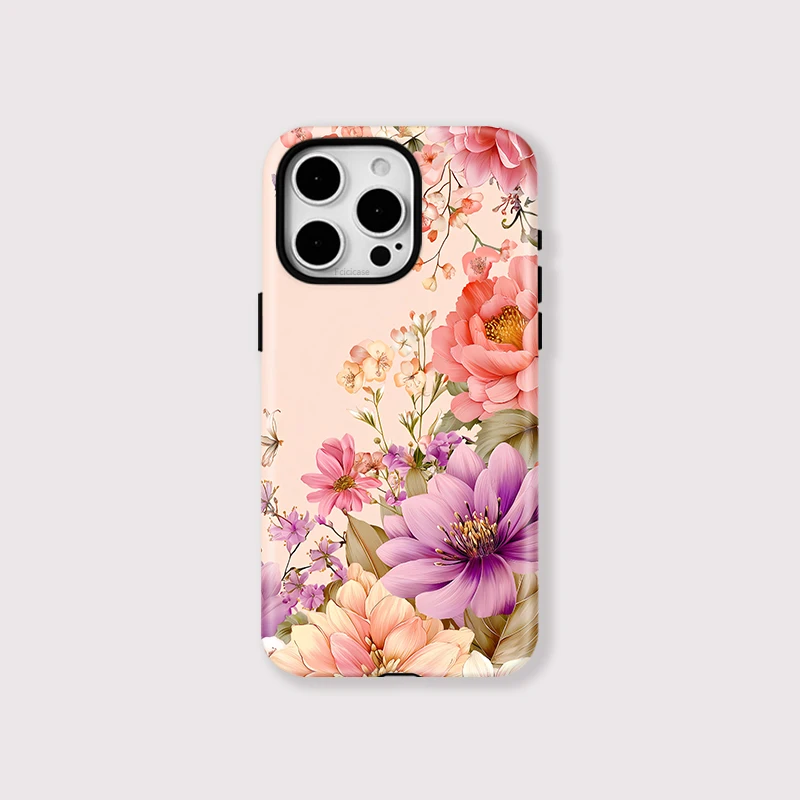 Luxury Flower Floral MagSafe Case iPhone 16 Pro Max - View 1