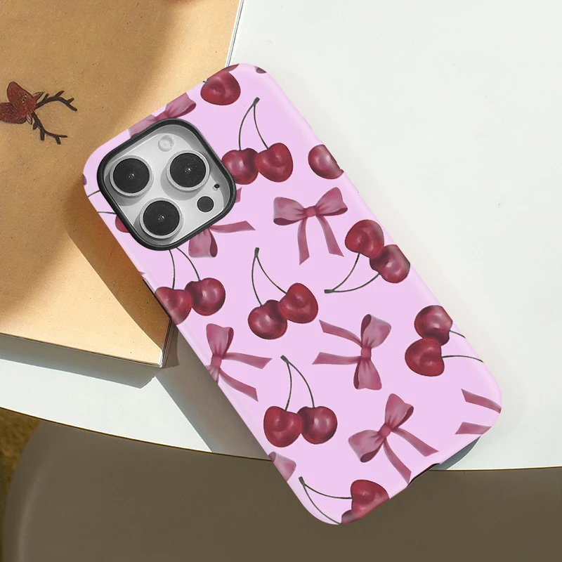 Cherry Bow Knot PC Case iPhone 15 - View 3