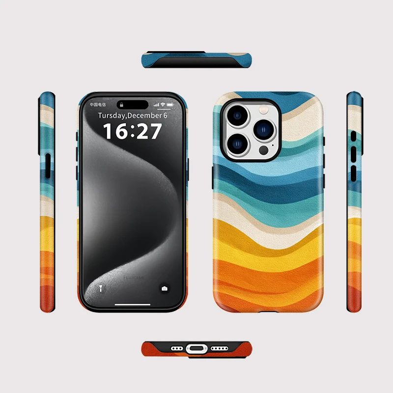 Colorful Painting Acrylic Case iPhone 16 Pro Max - View 2