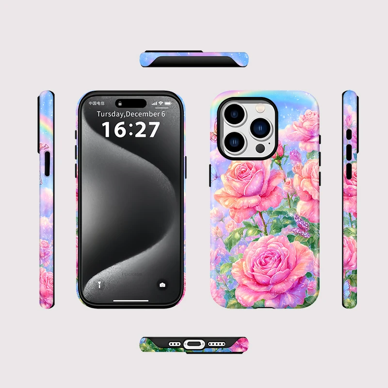 Flower Magnetic Shockproof Case iPhone 16 Pro Max - View 2