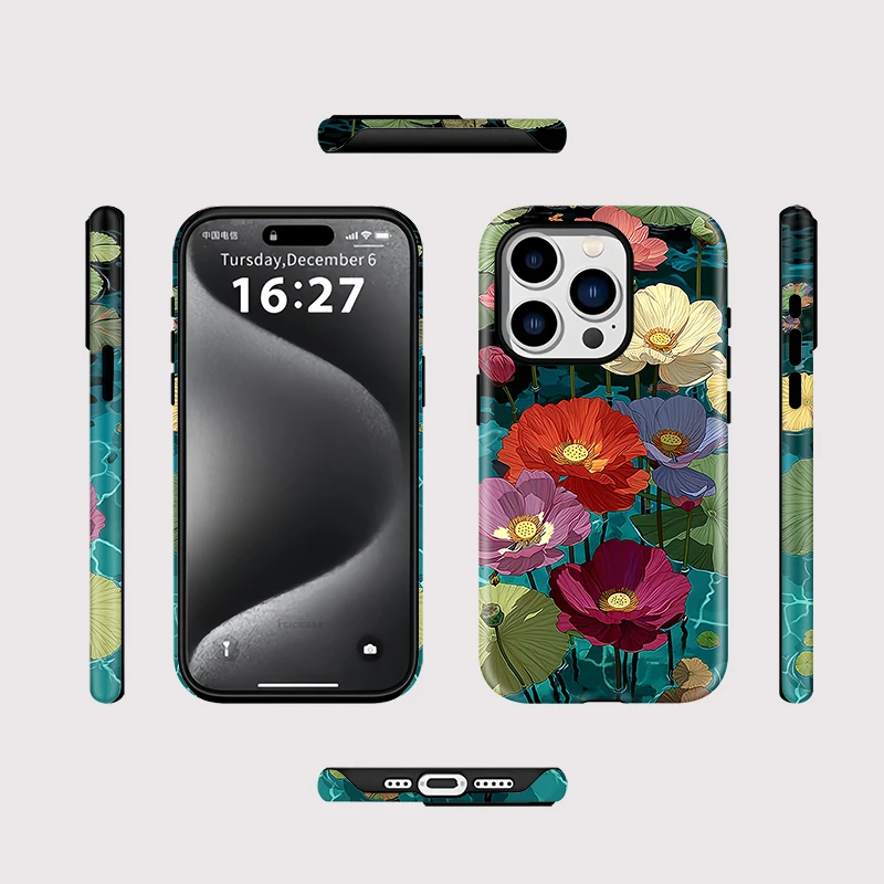 Colorful Flower Soft TPU Case iPhone 16 - View 2