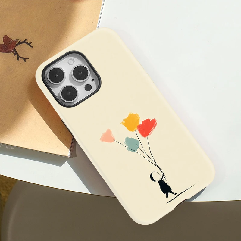 Matte Flower PC Pattern Case iPhone 16 Pro Max - View 3