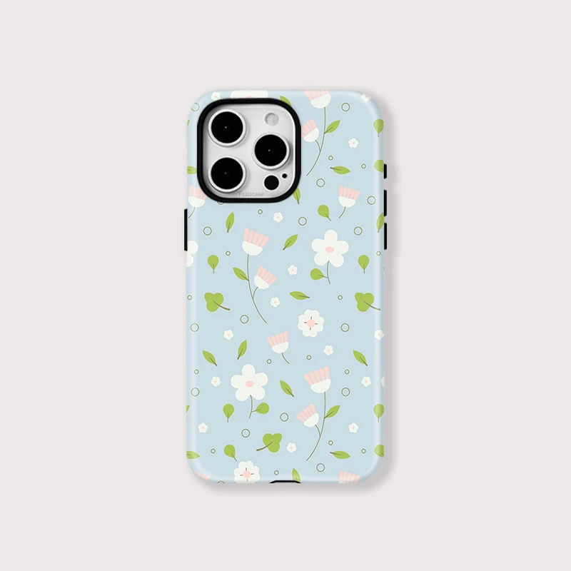 Flowers 2-in-1 Acrylic Magnetic Case iPhone 15 Pro Max - View 1