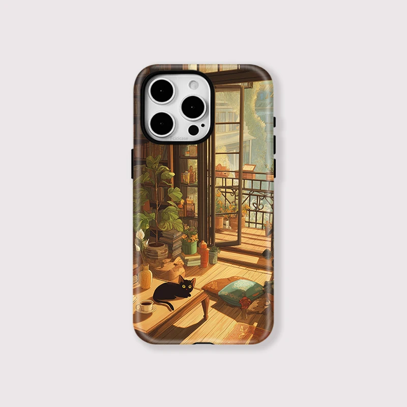 Cute Cat House Case iPhone 16 Pro - View 2