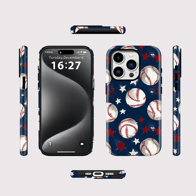 Ball Stars Matte Bumper Case iPhone 15 Pro Max - View 2