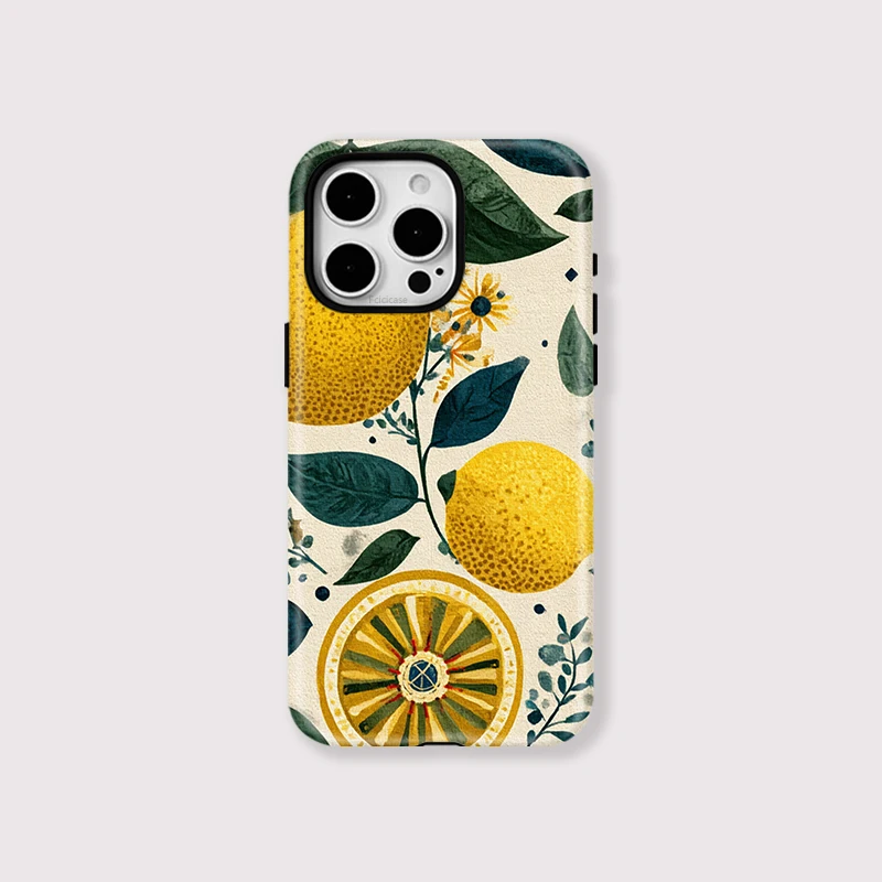 Lemon Printed Shockproof Case iPhone 16 - View 1