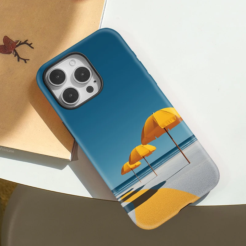 Summer Beach Hard Cover Case iPhone 15 Pro Max - View 3