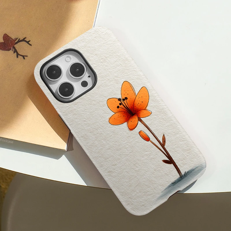 Flower Acrylic TPU Magnetic Case iPhone 16 Pro Max - View 3