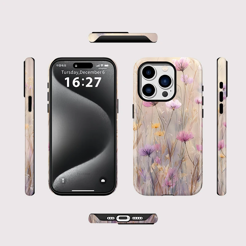 Beautiful Flowers 2-in-1 Case iPhone 15 Plus - View 2