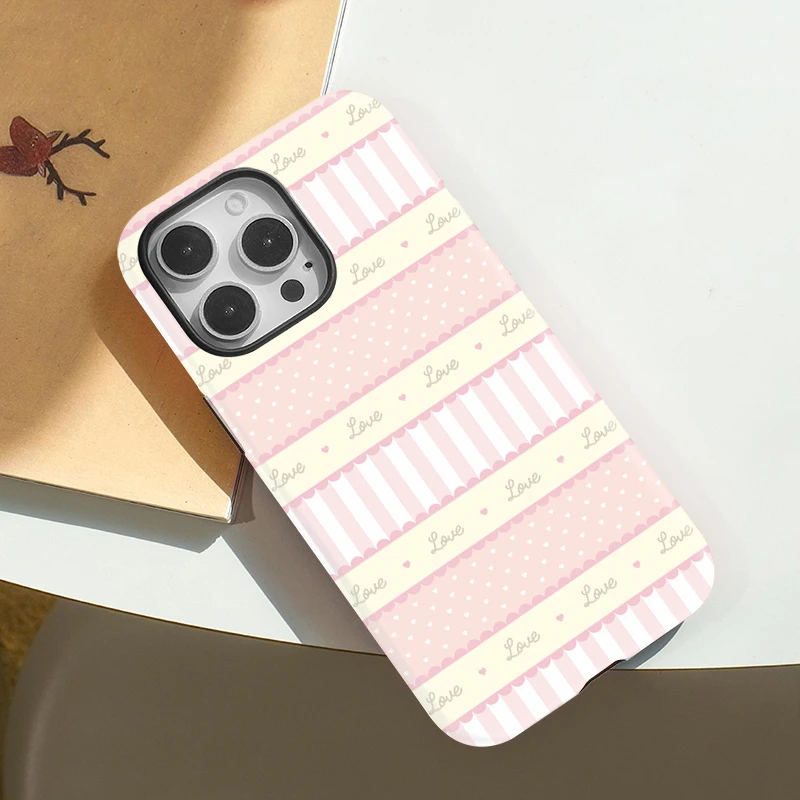 Love Heart Acrylic PC Case iPhone 15 Pro Max - View 3