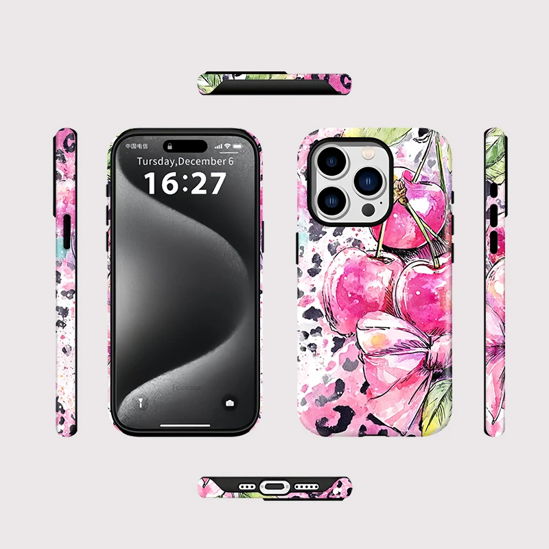 Cherry Bow Shockproof Case iPhone 16 Pro Max - View 2