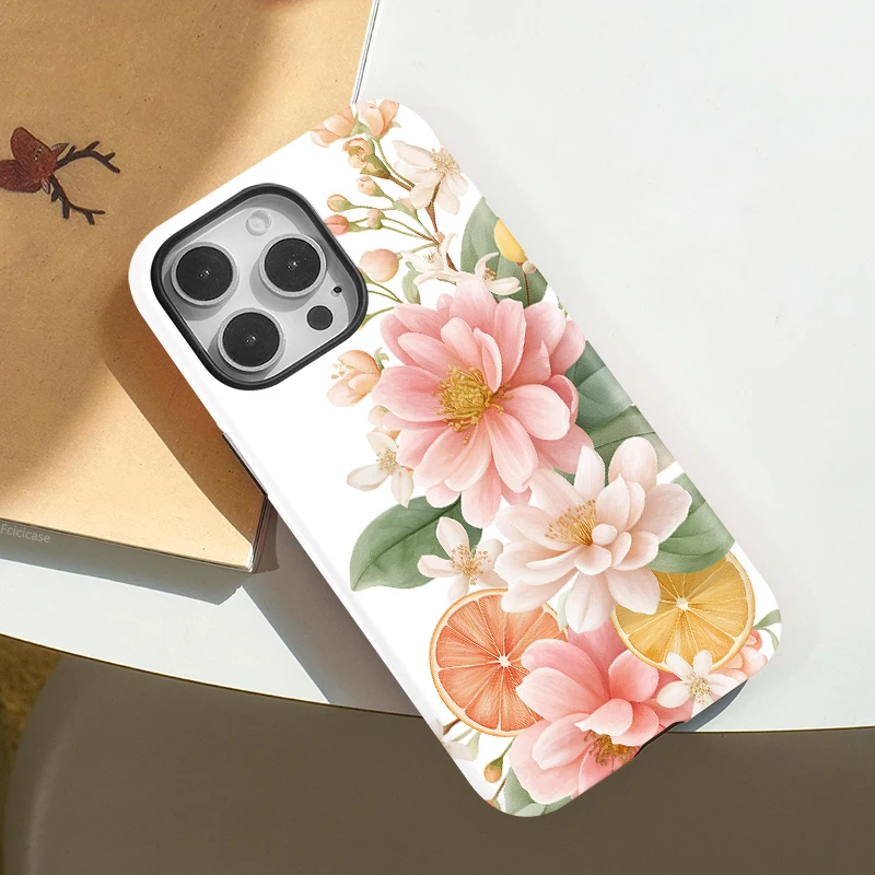 Luxury Floral Shockproof Case iPhone 16 Pro Max - View 3