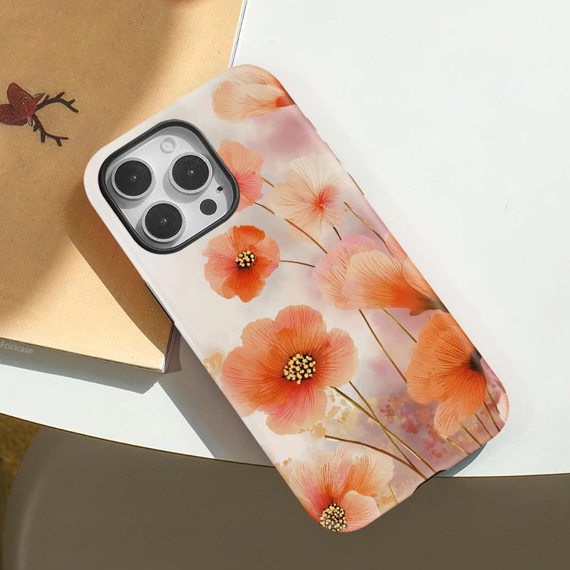 Fashion Floral 2-in-1 PC Case iPhone 16 Pro Max - View 3
