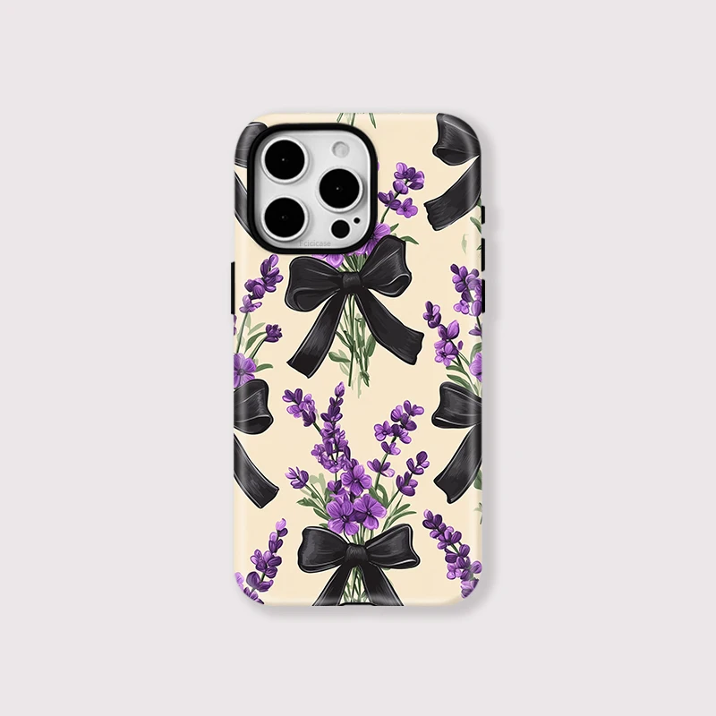 Matte Bow Knot Flower Magnetic Case iPhone 15 Pro Max - View 1