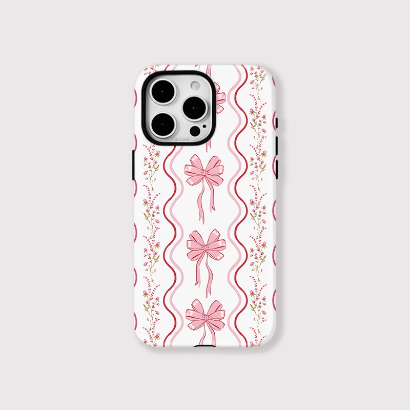 Bow Knot Flower Acrylic Case iPhone 16 Plus - View 1