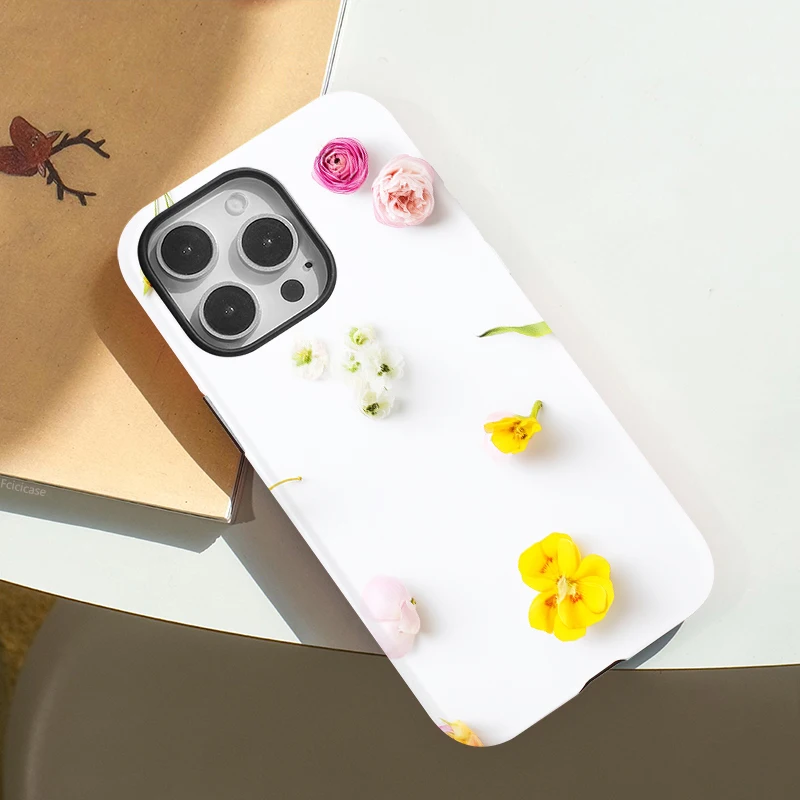 Colorful Flower Magnetic Wireless Case iPhone 15 Pro Max - View 4