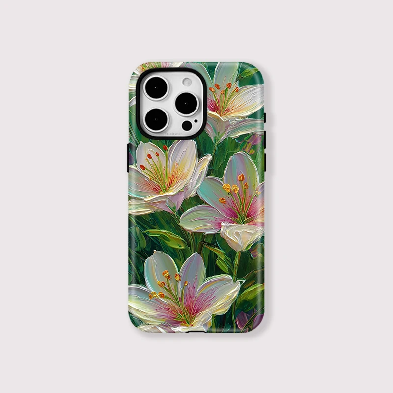 Flower Acrylic Magnetic Shockproof Case iPhone 16 Pro Max - View 1
