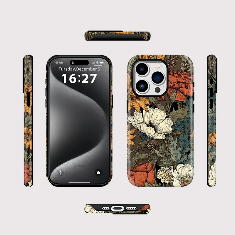 Luxury Magnetic Flower Case iPhone 15 Pro Max - View 2