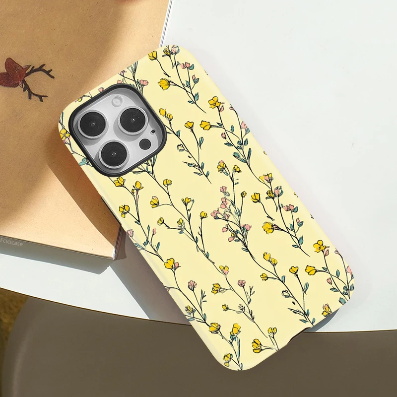 Magnetic Flower Luxury Matte Hard Case - iPhone 16 - View 3