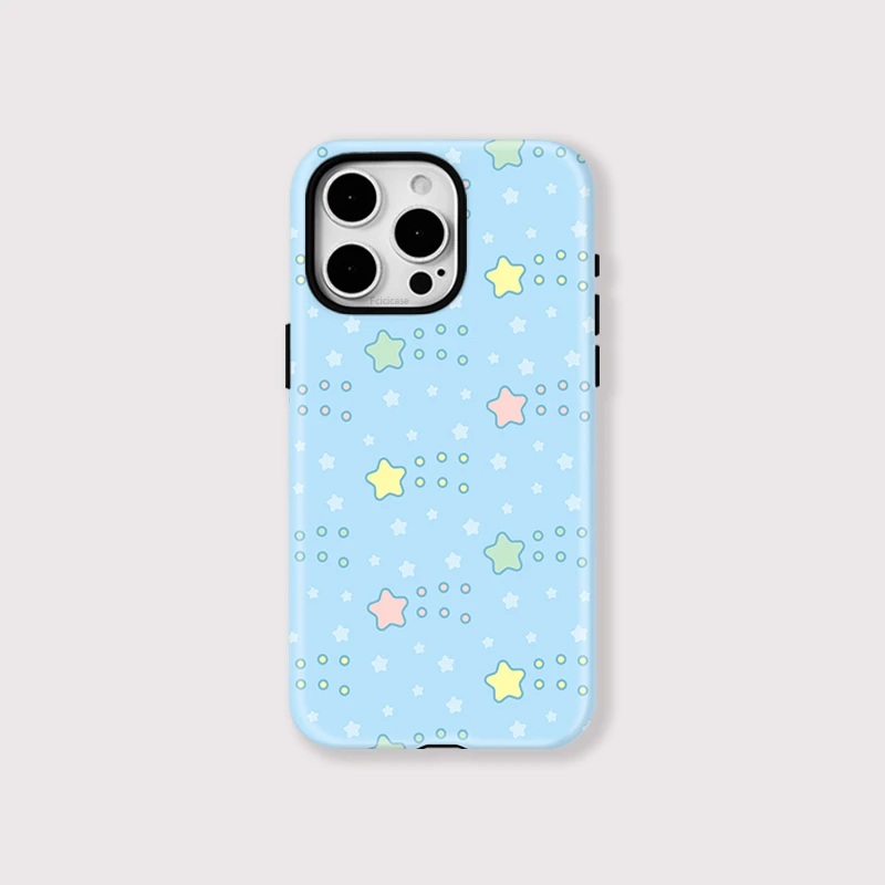 Stars Circular Dots Acrylic Case iPhone 15 Plus - View 1