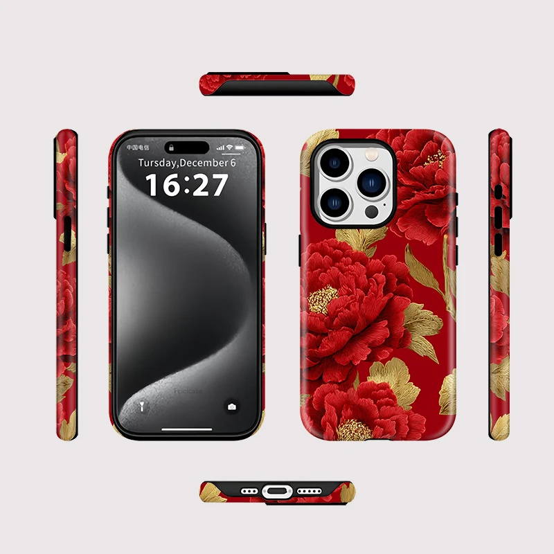 2-in-1 Magnetic Flower Case iPhone 15 Pro Max - View 2