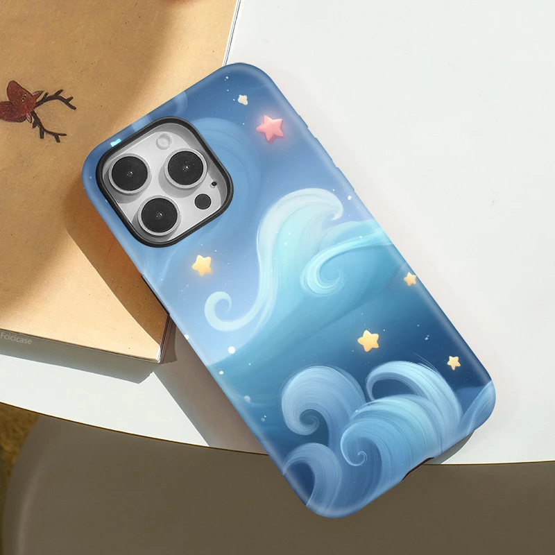 Sea Wave Stars Bumper Case iPhone 16 Plus - View 2