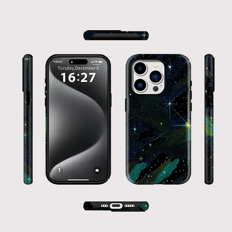 Sky Starry Magnetic Acrylic Case iPhone 16 - View 2