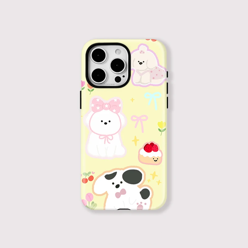 Hard PC Dogs Pattern Case iPhone 15 Pro Max - View 1