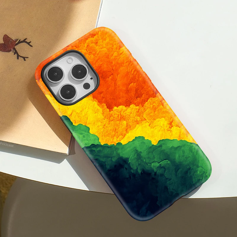 Colorful Painting Wireless Case iPhone 15 Pro Max - View 3