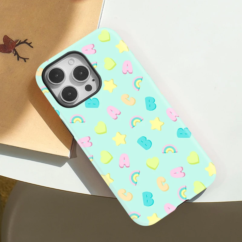 Love Heart Star Silicone Case iPhone 16 - View 3