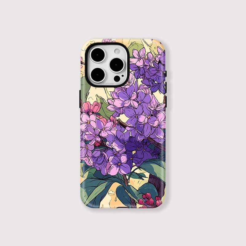 Flower Floral MagSafe Shockproof Case iPhone 15 Plus - View 1