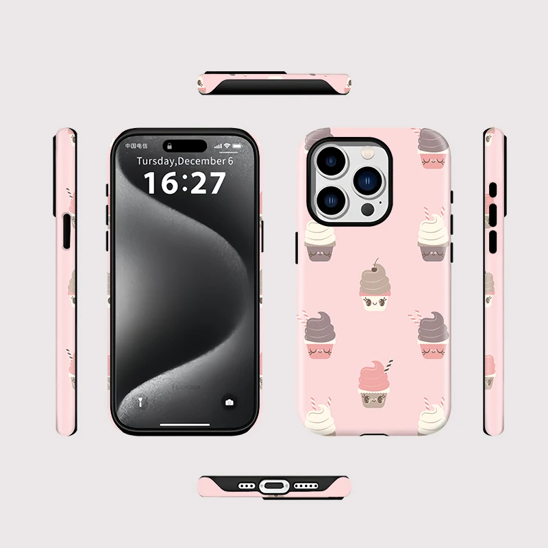 Cute Ice Cream Anti-fall Case iPhone 15 Plus - View 2