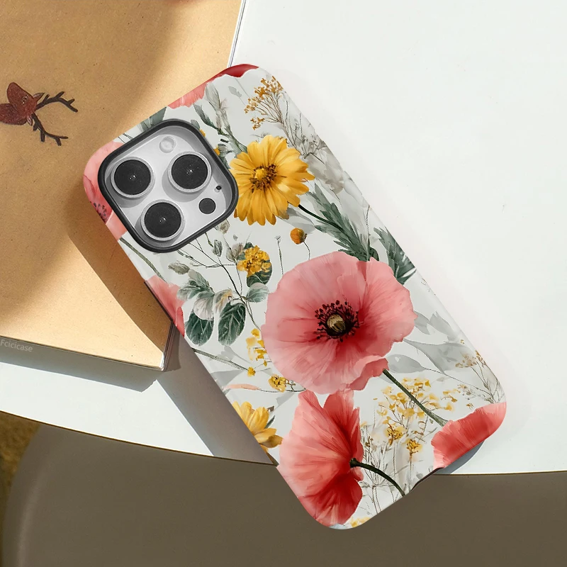 Double-Layer Flower Acrylic Case iPhone 16 Pro Max - View 3