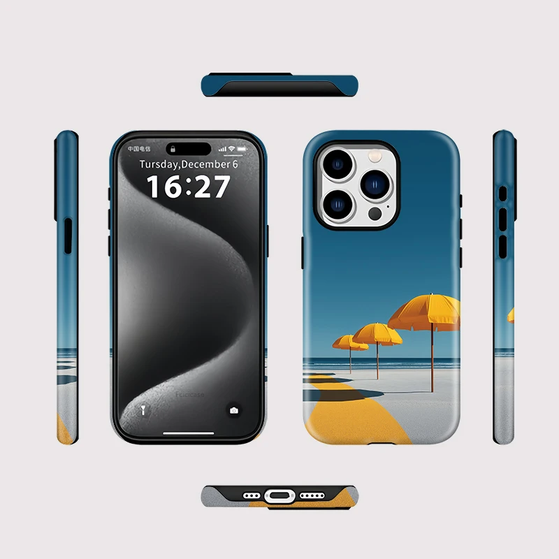 Summer Beach Hard Cover Case iPhone 15 Pro Max - View 2