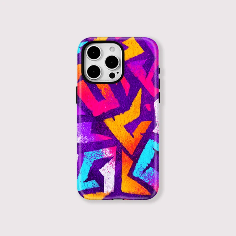 Colorful Art Painting Matte Case iPhone 16 - View 1