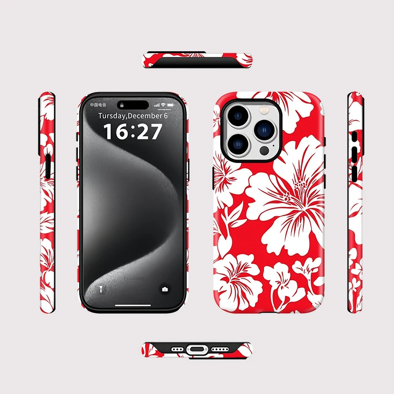 Fashion Flower Double-Layer Case iPhone 16 - View 2