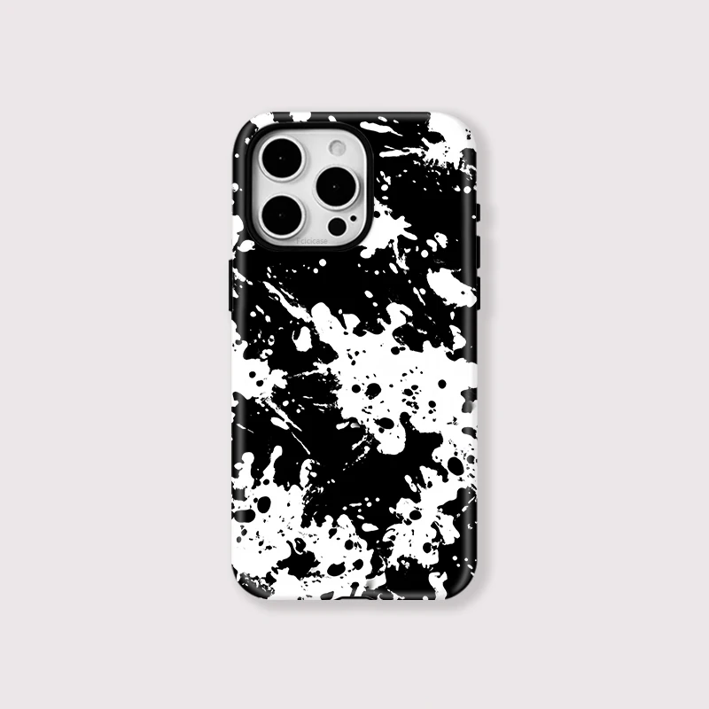 Black White Painting PC Case iPhone 16 Pro Max - View 1