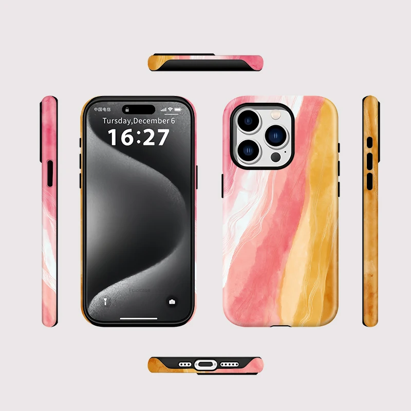 Painting Magnetic Bumper Case iPhone 15 Pro Max - View 2