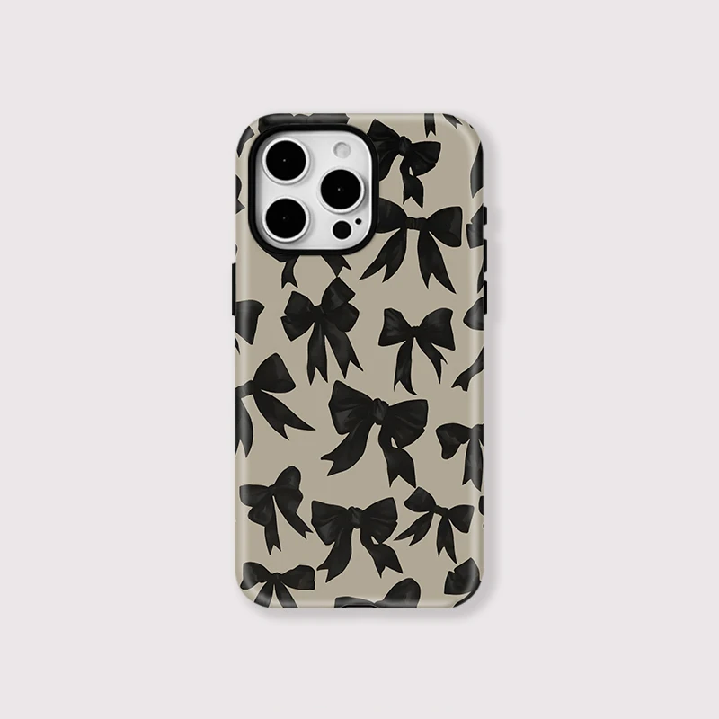 Fashion Bow Knot Double-layer PC Case iPhone 15 Pro Max - View 1