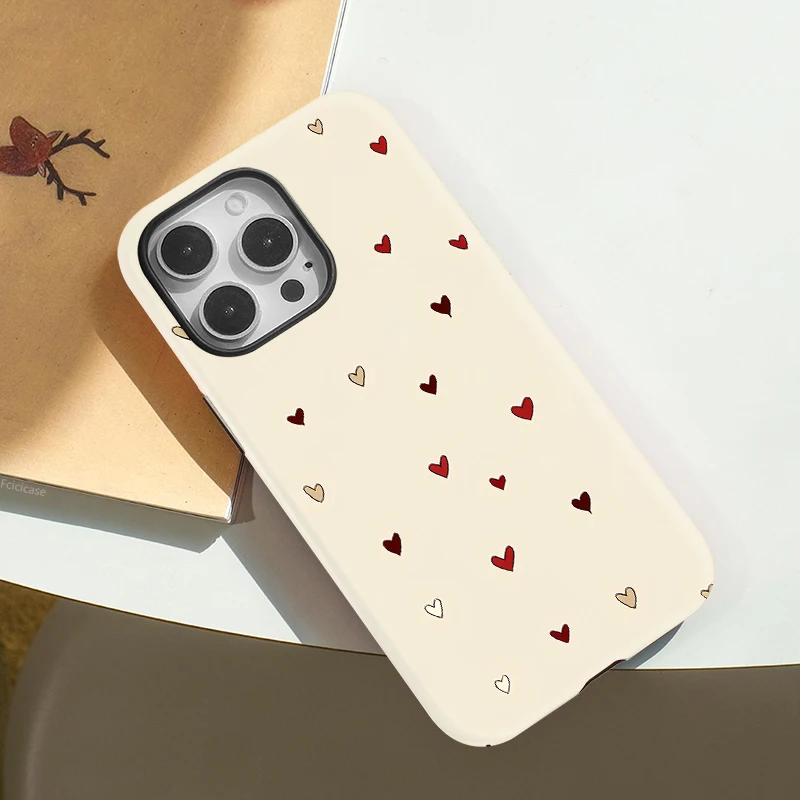 Love Heart Acrylic PC Case iPhone 15 - View 3