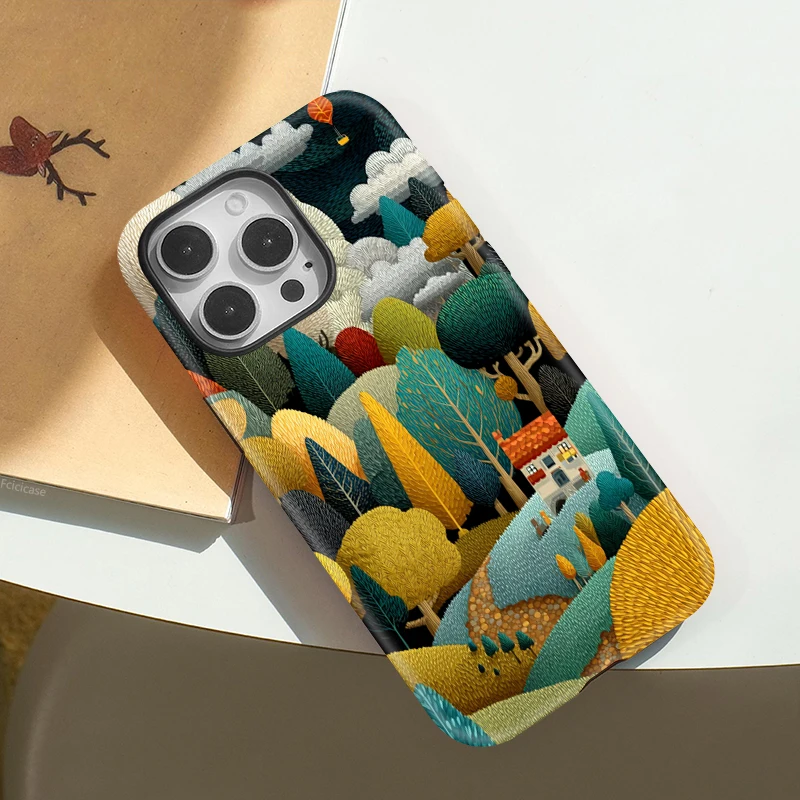 Luxury Cartoon House Tree MagSafe Case - iPhone 16 Pro Max - View 3