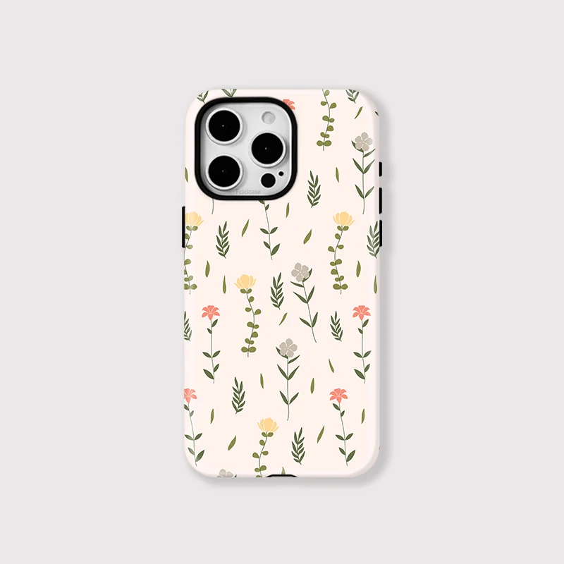 Leaves Flower Magnetic Wireless Case iPhone 15 Pro Max - View 1