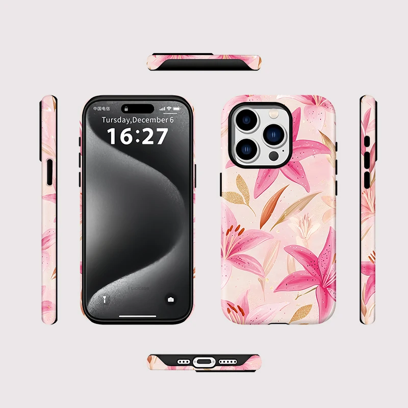 Flower Bumper Acrylic Case iPhone 16 Pro Max - View 2