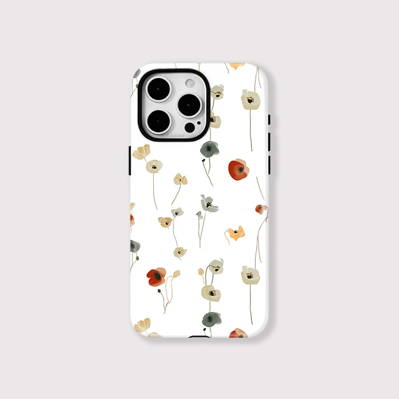 Fashion Flower Double-layer PC Case iPhone 16 Plus - View 1