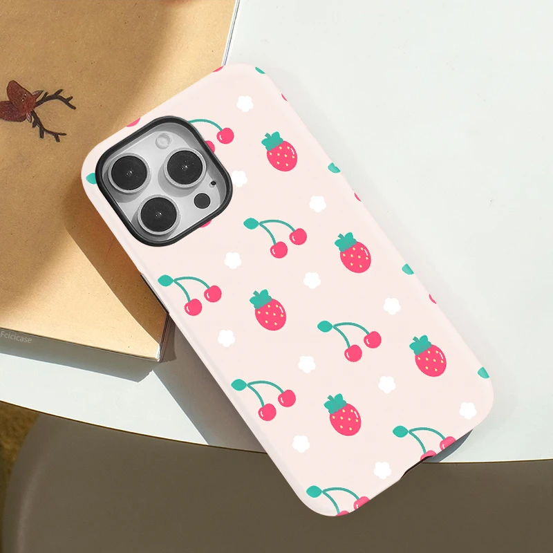 Strawberry Cherry Case iPhone 16 Pro Max - View 4