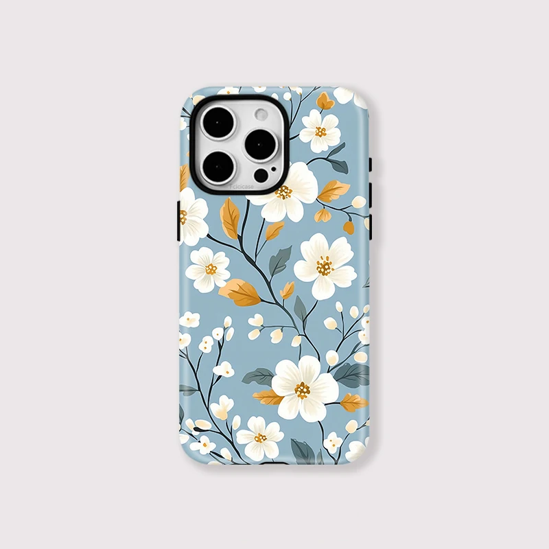 Magnetic Leaves Anti-Slip Matte Case for iPhone 16 Pro - View 1